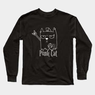 punc cat Long Sleeve T-Shirt